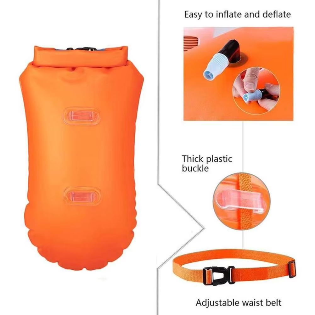 عوامة سباحة قابلة للنفخ مع حزا - مراجعة Swim Buoy Open Water وسعره