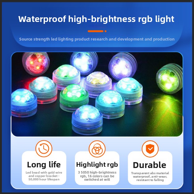 التحكم عن بعد RGB فلاش الزخرفي - مراجعة Underwater Flashlight وسعره