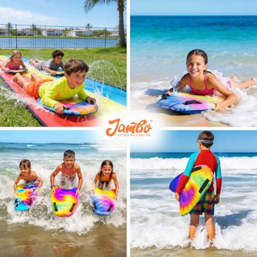مجموعة من 4 ألواح ركوب الأمواج - مراجعة Bodyboard Boogie Board وسعره